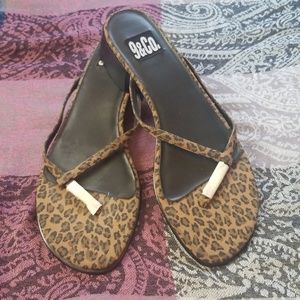 Leopard Print Sandals